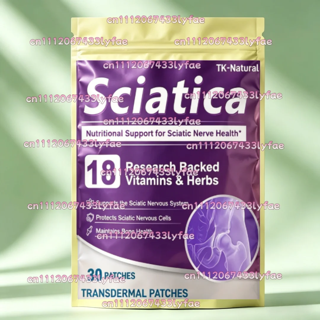 30 Patches Sciatica Nerve Support Transdermal Patches - Alpha Lipoic Acid for Nerve Health in Feet, Hands & Legs
