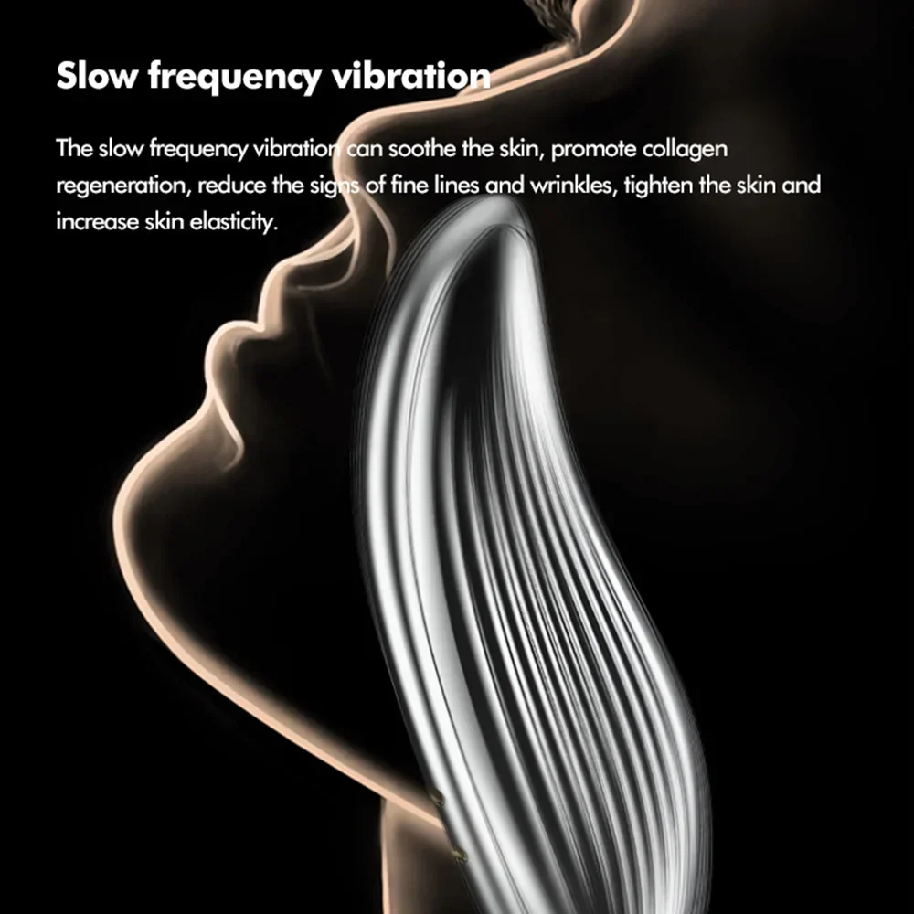 Profissional micro-corrente v rosto pescoço levantamento elétrico guasha vibração raspagem ferramenta de massagem removedor de rugas dispositivo de beleza