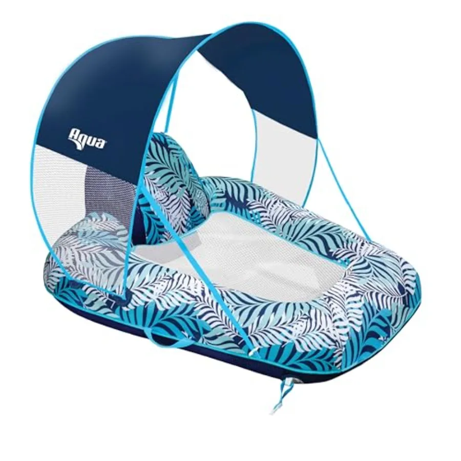 Aqua Pool Chair Float for Adults Zero Gravity Pool Floats PVC Material Blue/Red/Yellow Inflatable Comfort Design