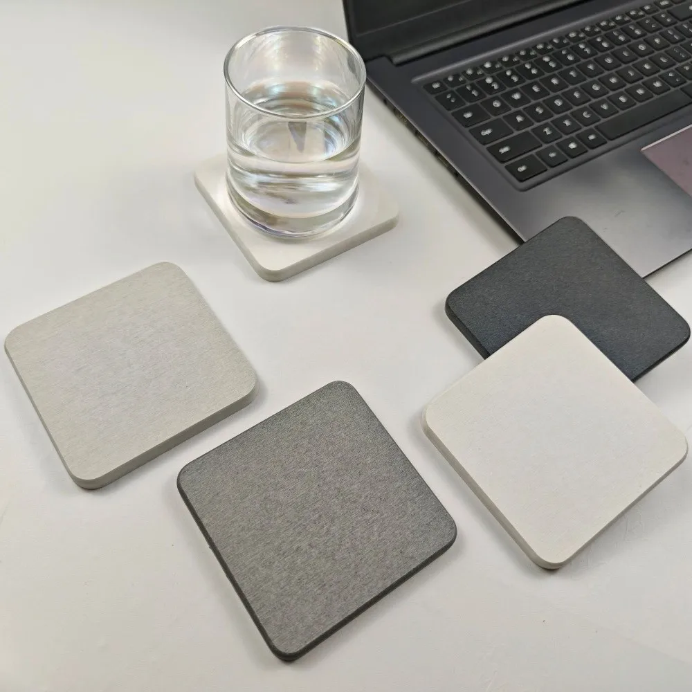 New Quick Drying Diatomite Coaster Non-slip Thickened Cup Mat Dampproof Heat Resistant Cup Pads Placemats Bathroom