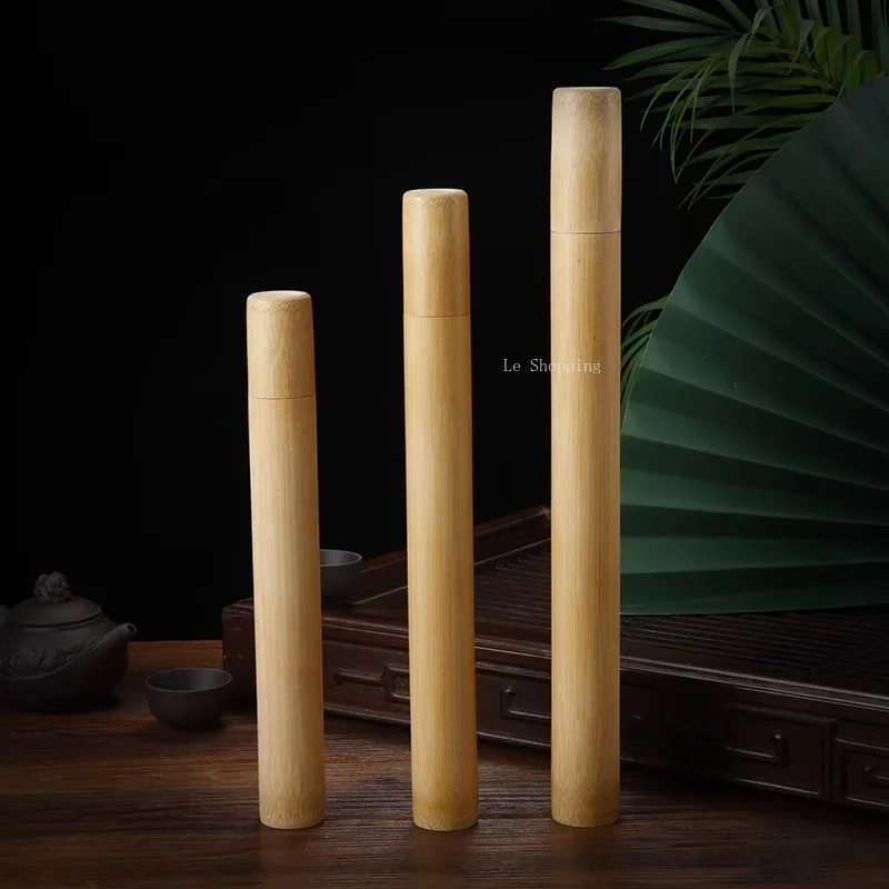 Bamboo Incense Tube Sealed Long/short Portable |/incense Stick Tube Household/ Indoor/travel/storage/storage Box Aroma Utensil