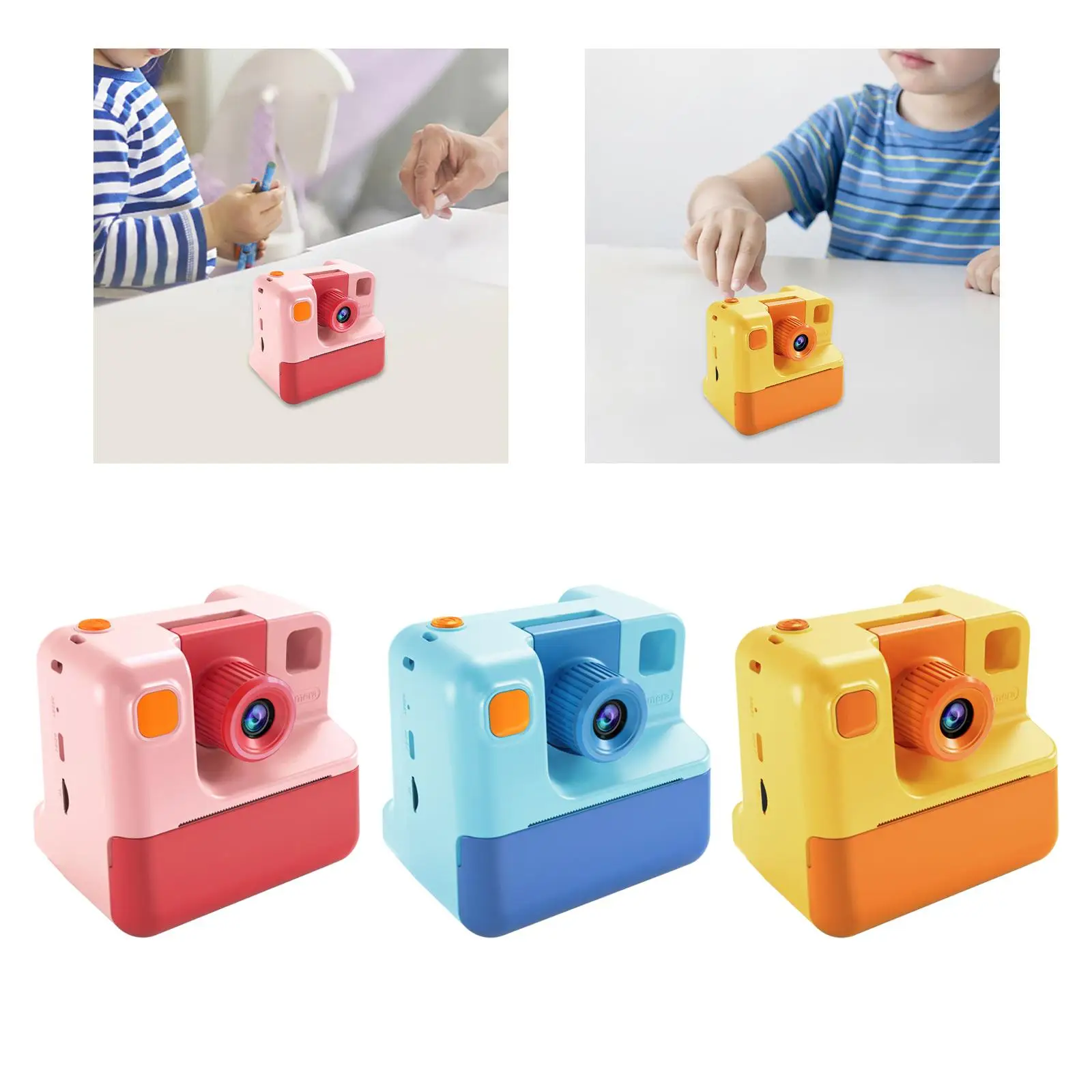 Kindercamera Instant Print Creatieve duurzame selfiecamera Stabiele digitale camera