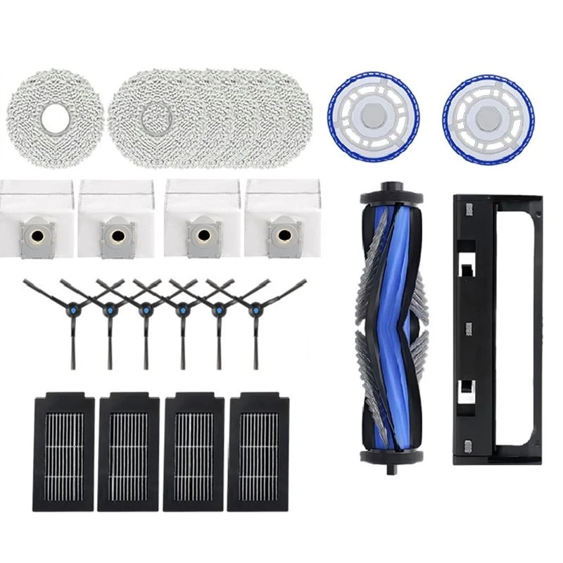[NEW!A93G】 For ECOVACS T50 PRO OMNI Robot Vacuum Main Side Brushes Robot Vacuum Spare Parts