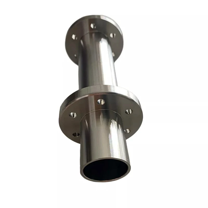 

Titanium Double Flange Connection Pipe Custom Titanium CNC part