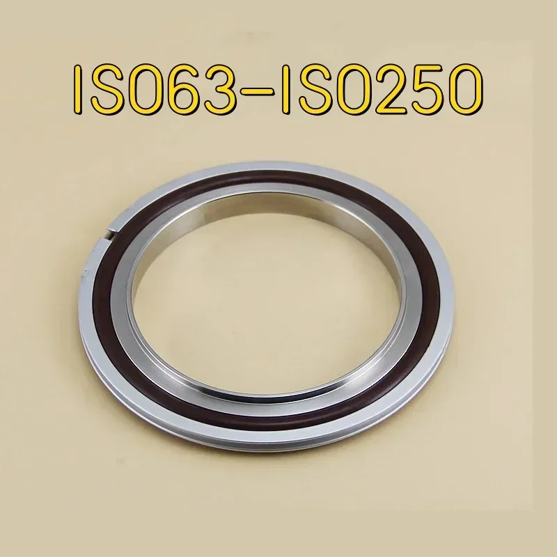 ISO63-ISO250 stainless steel bracket fluorine ring+aluminum outer ring, used for flange pipe surface joints, for vacuum sealing