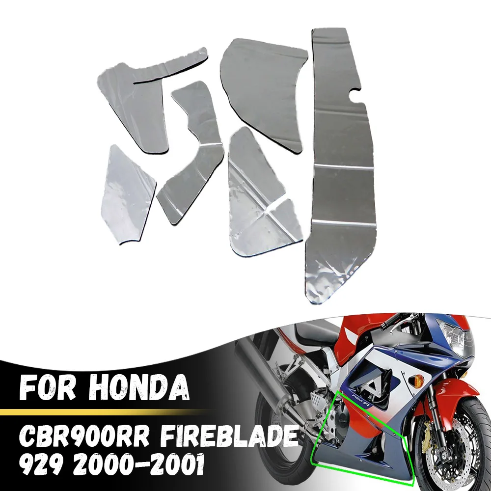 Motorcycle Accessories Pre-Cut Belly Fairing Heat Shield Mat Insulation Protection For Honda CBR900RR Fireblade 929 2000-2001