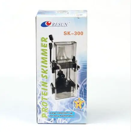 Protein Skimmer Marine Aquarium Fish Tank Filter System Accessories RESUN SK300 3.5W 300 L / H