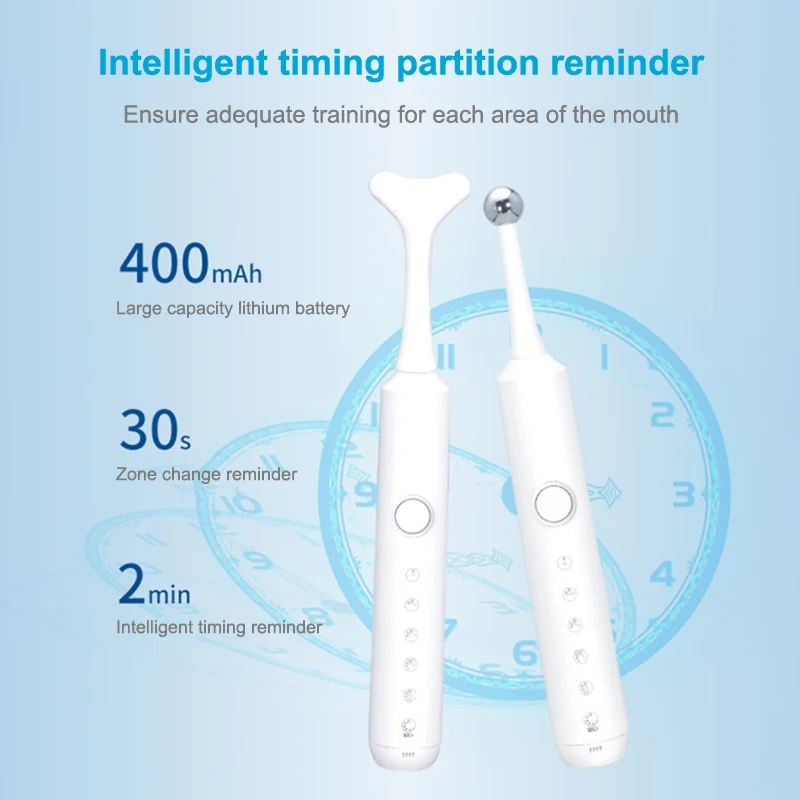 Electric Tongue Muscle Training Recovery Device Tongue Mouth Muscle Training Massage Tools With Massage Replacement Heads·
