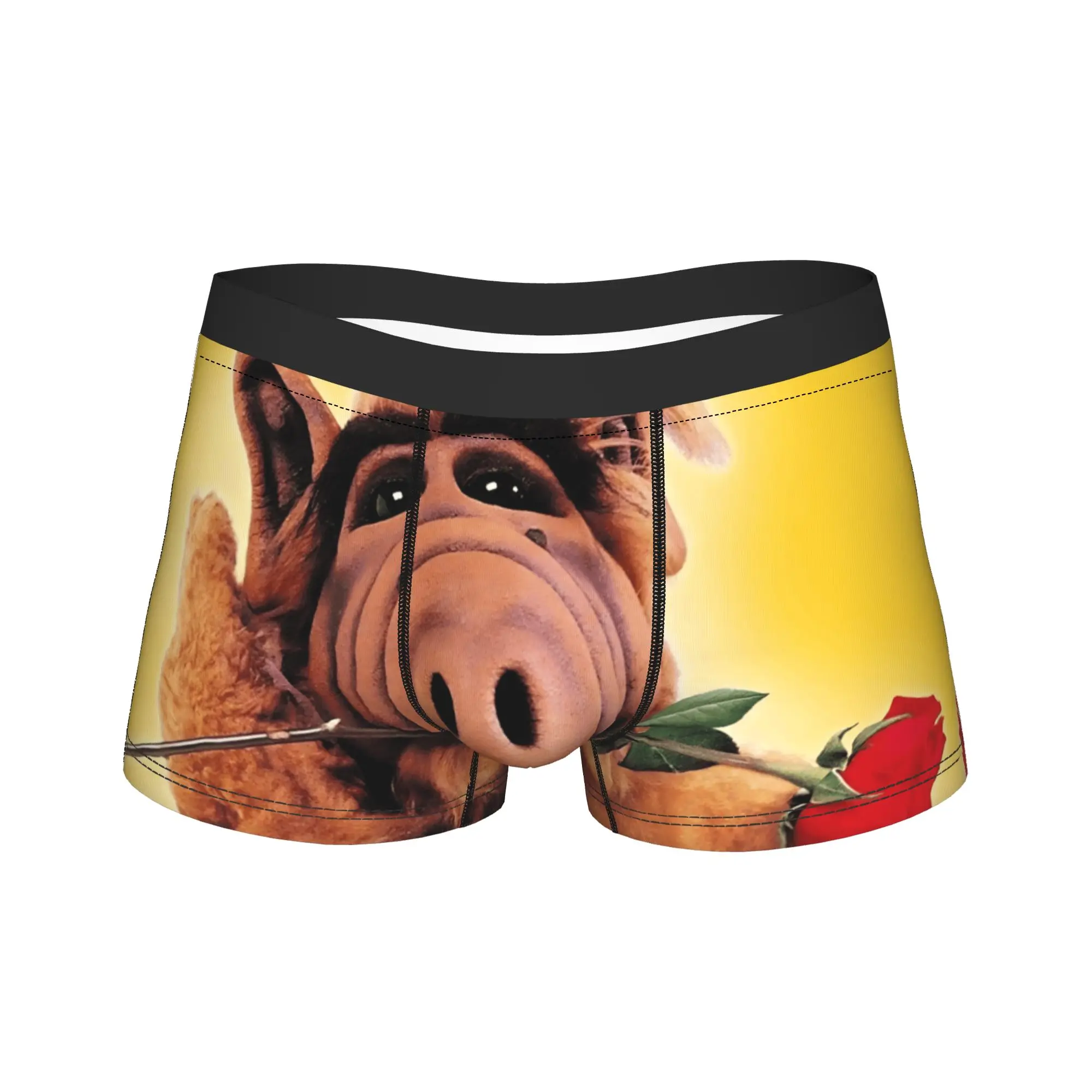 Alf Sitcom Tv Series Underwear  Man Shorts Briefs Funny Boxer Shorts Trenky Pattern Large Size Panties