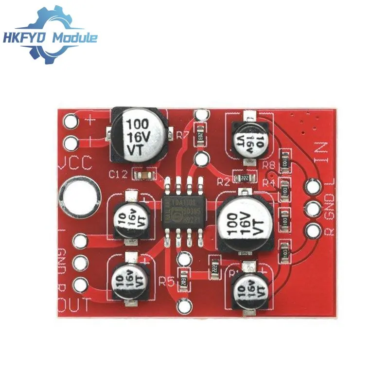 DC 5V-15V AD828 Stereo Preamp Power Amplifier Board Audio Preamplifier Module