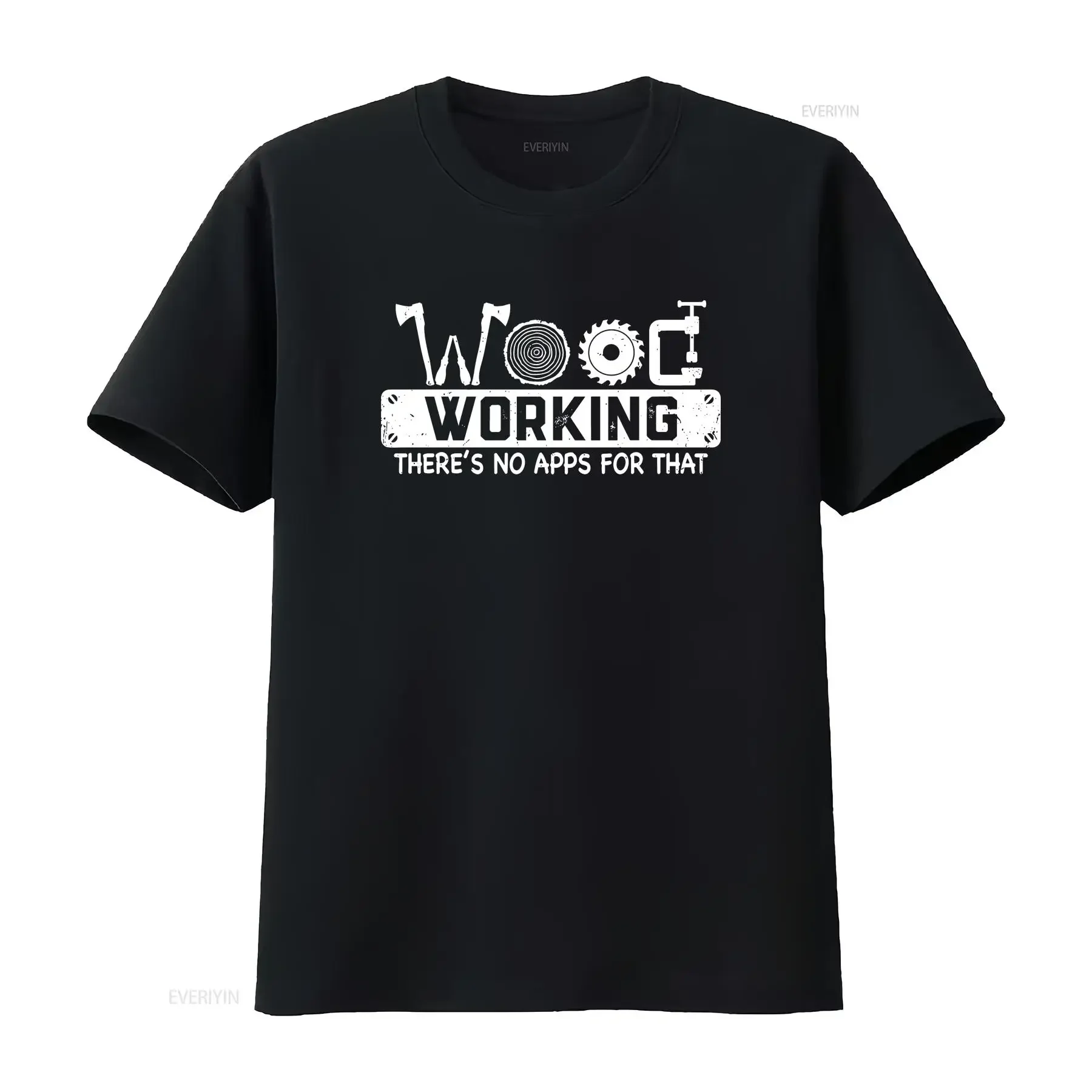 النجارة لا توجد تطبيق لهذا تي شيرت نجار Woodworker عتيق مغسول برسومات قليلاً ملابس مصممة أزياء