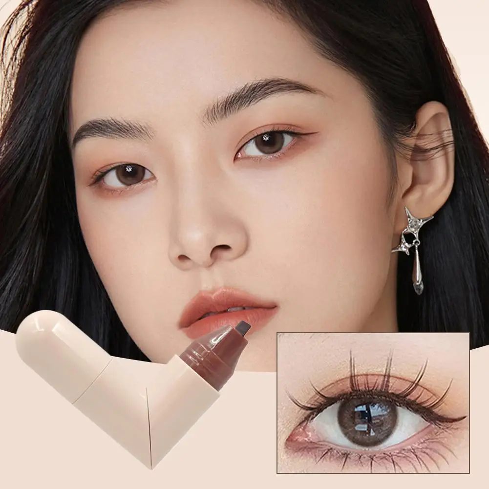 แบบบูรณาการอายไลเนอร์ซีลแสตมป์ดินสอกันน้ํา Lasting Fast แห้ง Extended Eye Tail แต่งหน้า Make Up สําหรับผู้หญิง Cosmeti Y0Z6