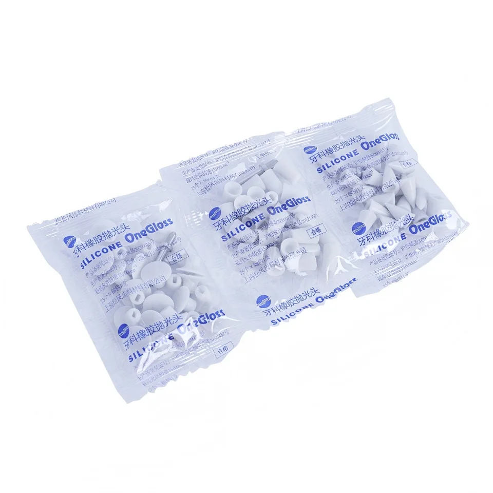 SHOFU OneGloss Wholesale 75Pcs Dental Silicone Polishing Kit Finishing Points Cup Midi IC Shapes 3 CA Mandrels Clinic Supply