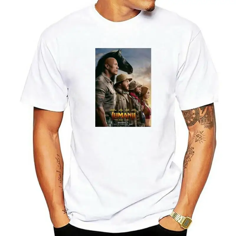 Fashion New Jumanji The Next Level T-Shirt Men Hip Hop 100% Cotton Streetwear Tee Shirt