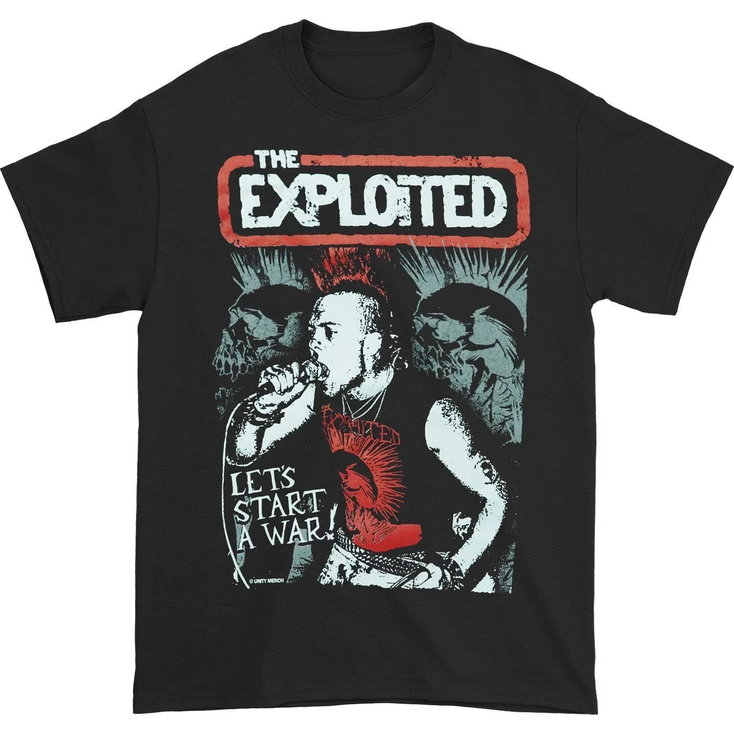 Men's Exploited The Exploited - Start A War T-Shirt Large Black