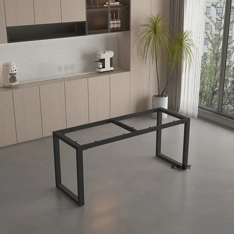 Rock slab table legs bracket super long desk  frame large board tea  base marble dining  foot metal