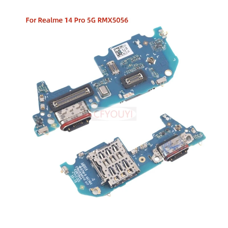 

1 шт. USB-разъем для зарядки, плата порта, гибкий кабель для Realme 14 Pro 5G RMX5056, гибкий кабель для зарядки, запасная часть