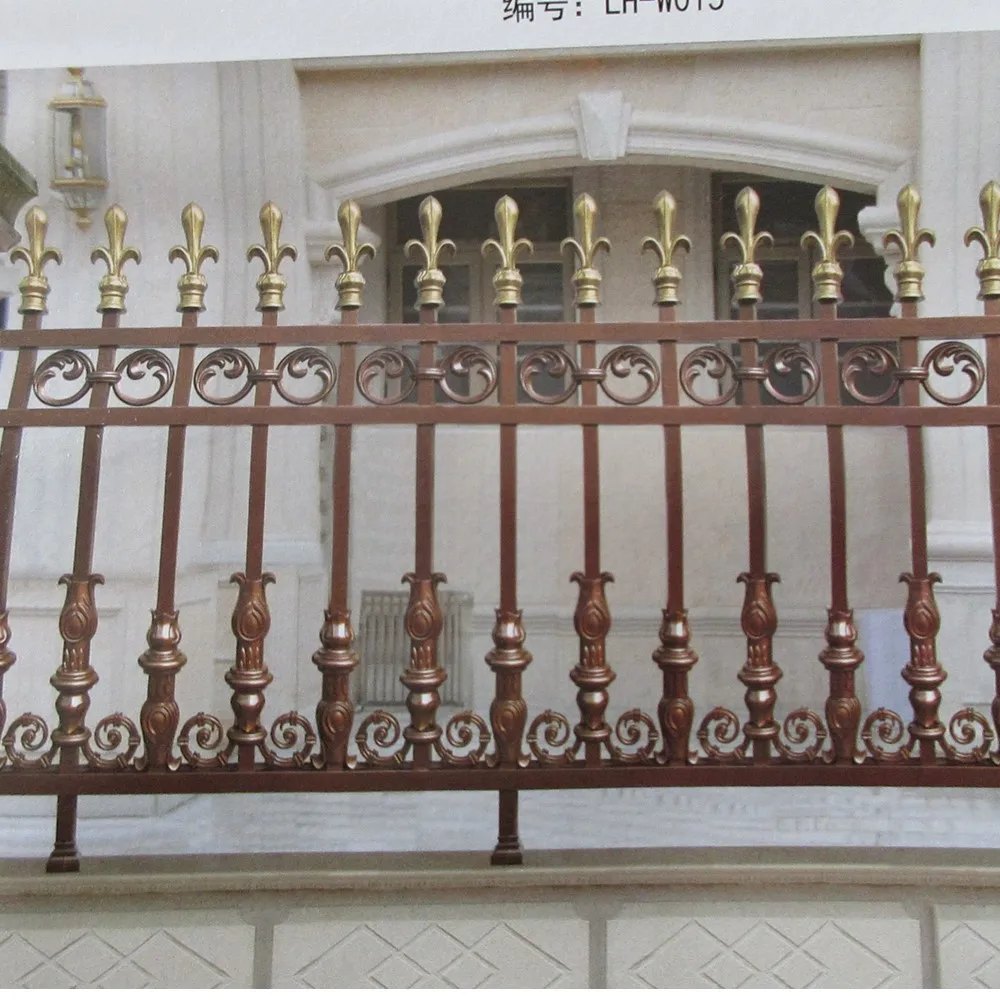 

Home Use Aluminum Wrought Iron Fence Metal Fences Panel Ornamental Garden Fences Iron Fencing Iron Gates