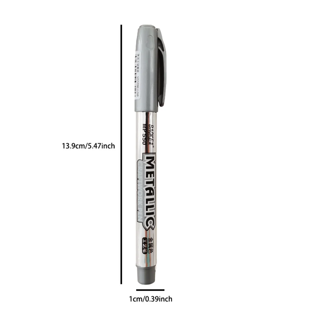 1/2/6 Brush Metallic Paint Marker Pens Gold Silver Color Permanent Art Marker DIY Jewelry Coloring Jewelry Processing Tools