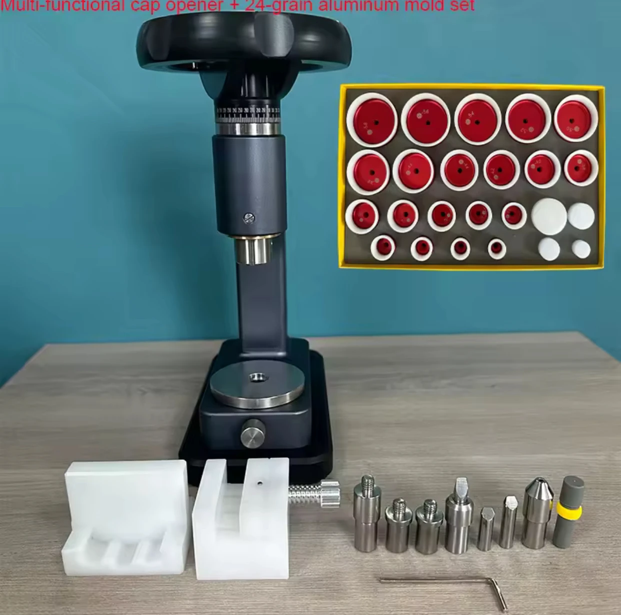 6175A Rotary Watch Case Press Machine - Crystal Setter, Back Cover Opener & Strap Remover All-in-One Tool for Watchmakers