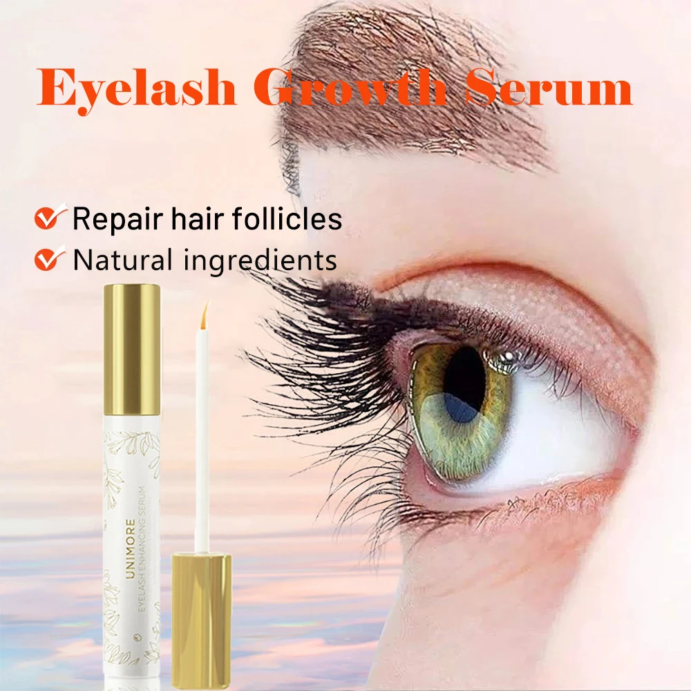 Unimore 21-day Rapid Eyelash Growth Serum Natural Thick and Long Eyelash Growth Serum Nourishes Eyelashes To Grow and Thicken