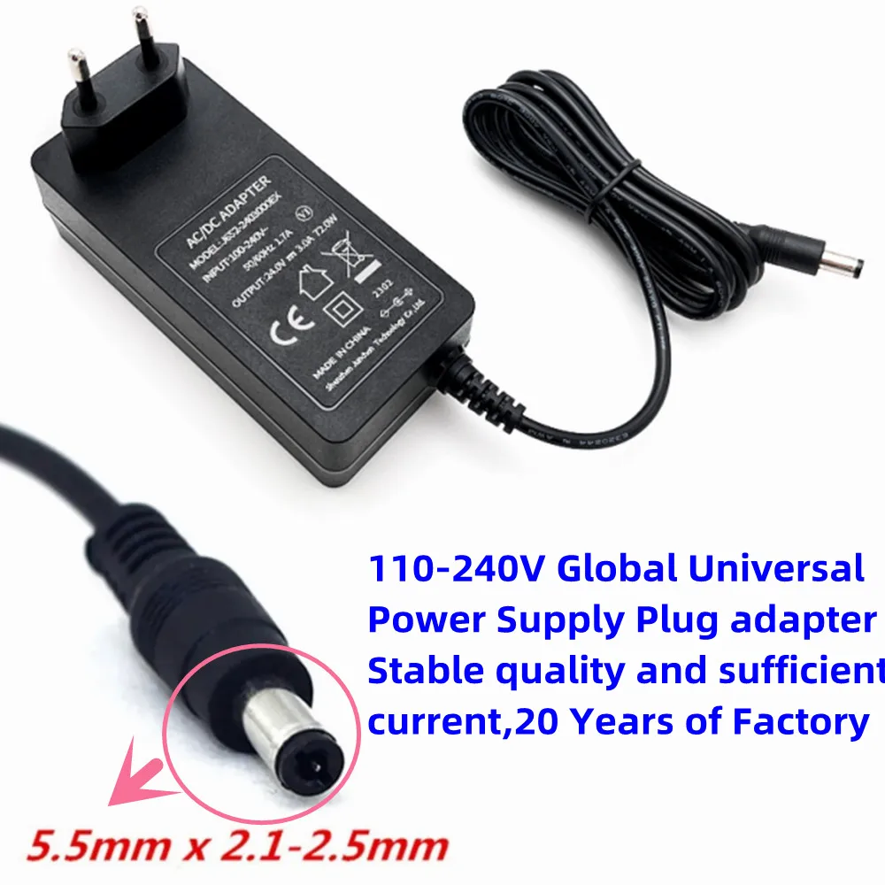 US EU UK AU AC 110-220V To DC 5V 9v 12V 24V 48V 1A 2A 3a 4A 6A Universal Charger Power Supply Plug Adapter Switch Source Adaptor