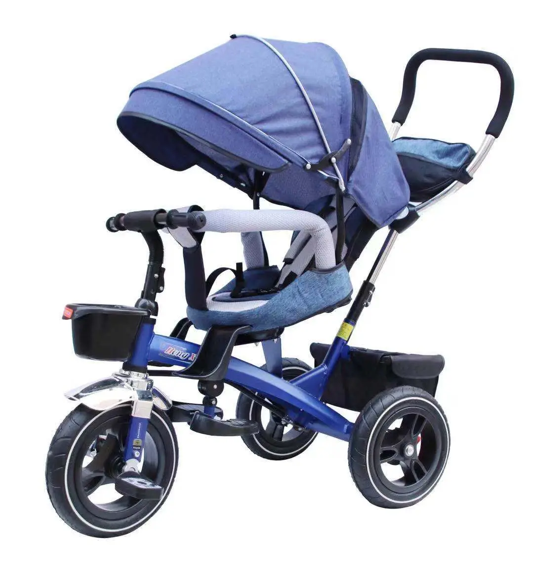 push riding trike baby/manufacturers wholesale children\'s twin stroller bicycles tricycle with bucket