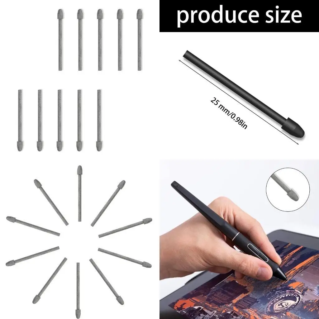 C90F 10pcs -Stiftnibs einfach zu installieren für Kamvas12/13/16 Digitales Skizzieren
