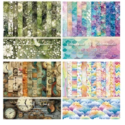 Alinacutle Junkjournal Colorful Paper Pack 24 sheets 6