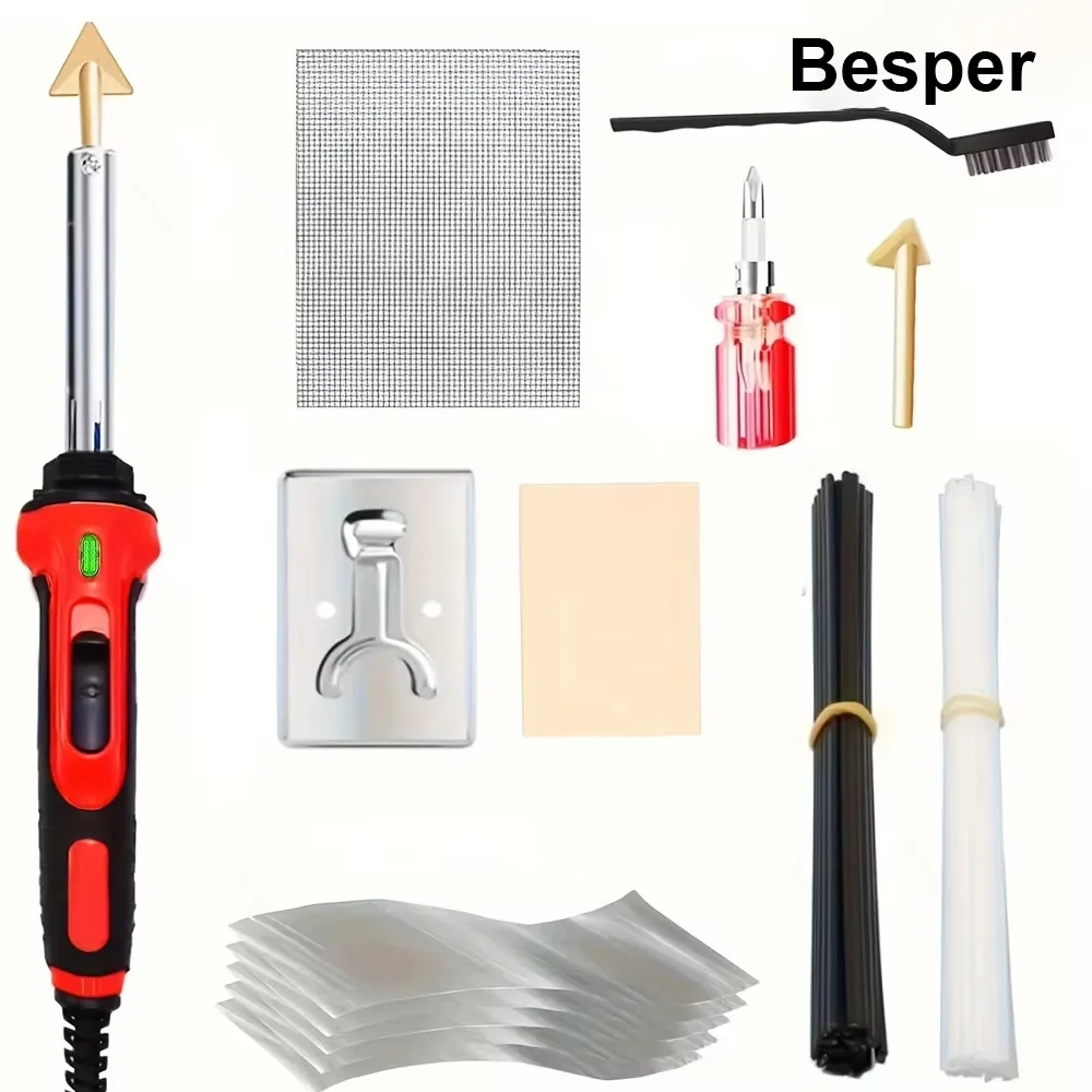 50W Plastic Lasser 1000-200PCS Hot Nietmachine Plastic Reparatieset, Plastic Bumper Soldeerbout 2-in-1 Voor Auto Bumper Crack Reparatie