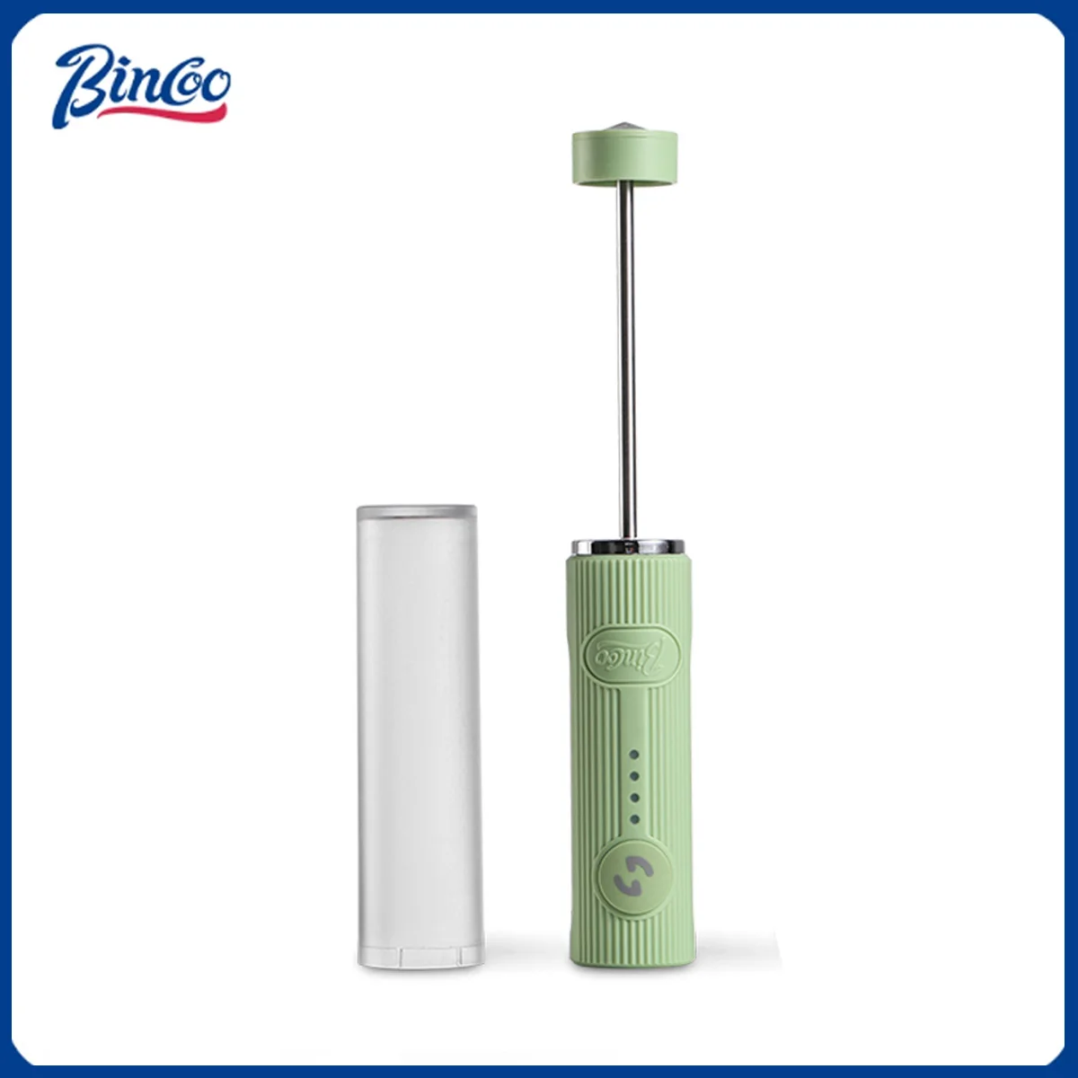 

BINCOO Новый электрический вспениватель молока, миниатюрный, беспроводной, мощный, с зарядкой через USB-C, 2 скорости, для взбивания кофе и молока, кухонный миксер