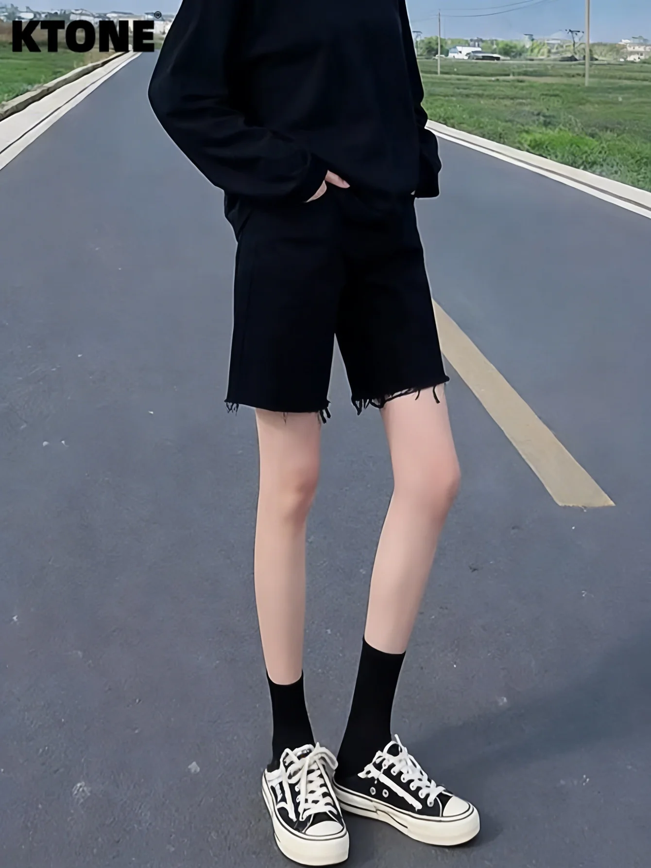 

Jeans Y2K Black Slim Denim Shorts Hip Hop Streetwear Drip No accessories or belts included