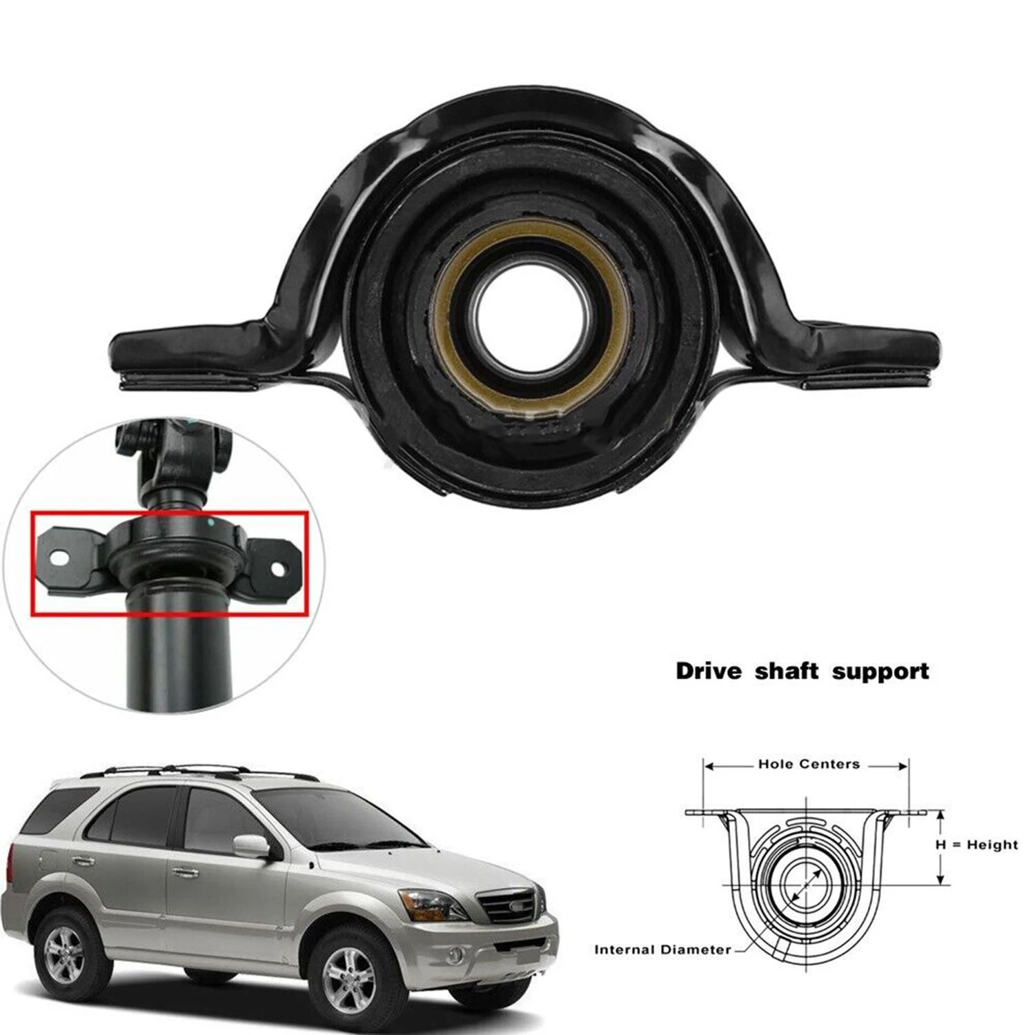 For 2007-2008 Kia Sorento Driveshaft Center Support Bearing 2680-91 268091 0709C3E951 Auto Repair Parts