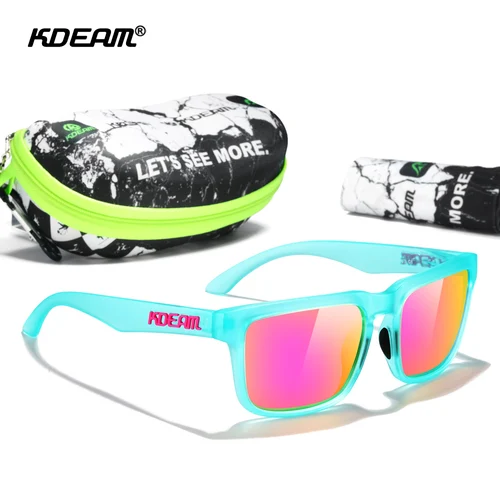 Imagen 2 del producto KDEAM-gafas de sol polarizadas para hombre, de gran tamaño con visión nocturna lentes fotocromáticas, 154mm de ancho, KD332 PLUS