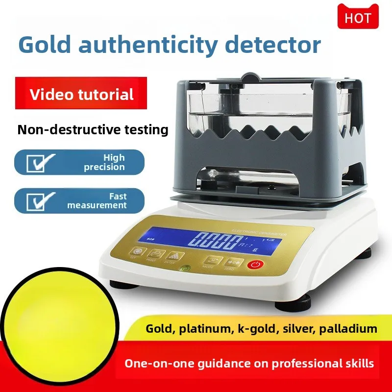 Precious Metal Detector Gold Densimeter Palladium Platinum True and False Tester Silver K Gold Purity Densimeter