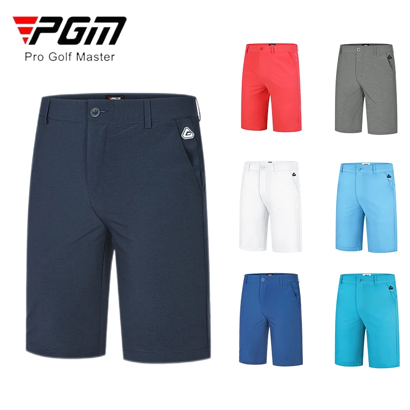 PGM Men Breathable Golf Shorts Male Elastic Sport Trousers Men Thin Quick-dry Sweatpants Summer Straight Casual Golf Shorts