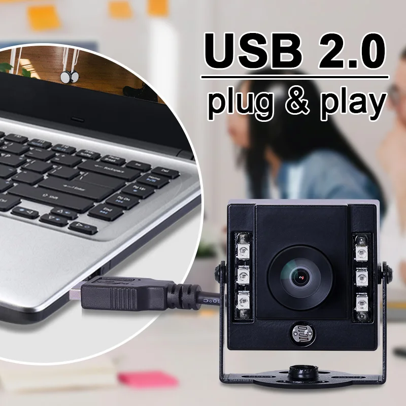 3306 1080P OV2710 2.9mm100degrees distortionless HD video conference Infrared night vision USB Industrial Mini camera