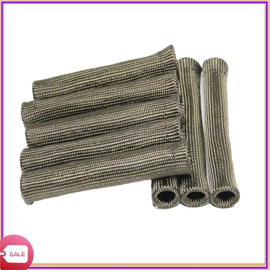 Prominent 8Pcs 2500° For Spark Plug Wire Boots Protector Sleeve Heat Shield Cover For LS1/LS2 Titanium