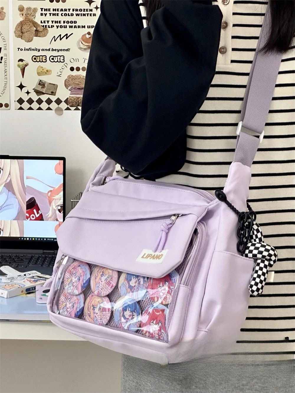 Y2K Japanese Itabag Girls Back To School Crossbody Bags Women New 2024 Ita Bag Cute-Lolita Shoulder Bag Nylon Messenger Bag Girl