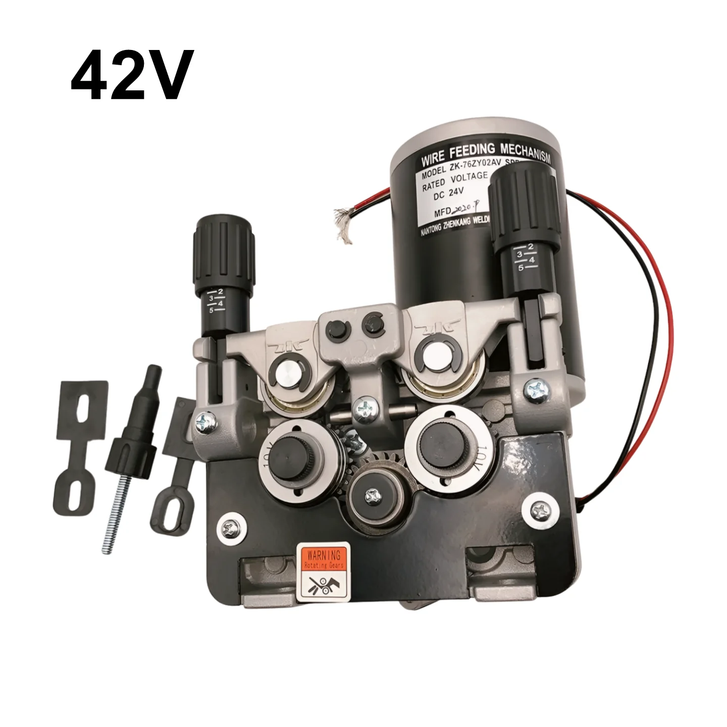 

JINSLU DC42V ZK-76ZY02AV 76ZY-02AV Mechanism Mig Wire Feeder Motor Assembly Feeding Machine 1.0-1.2mm MIG MAG Welding Machine