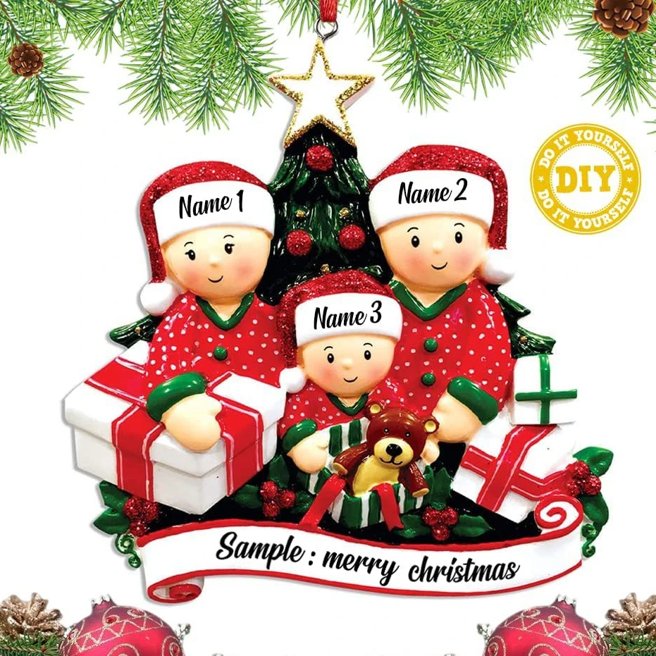 Christmas Tree Hanging Gifts New Year 2024 Home Decoration DIY Personalised Home Christmas Decorations