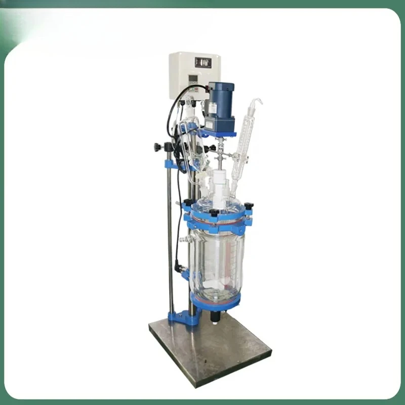Explosion-Proof Small Speed Digital Display Reaction Kettle with Double-Layer Glass S212 High and Low Temperature