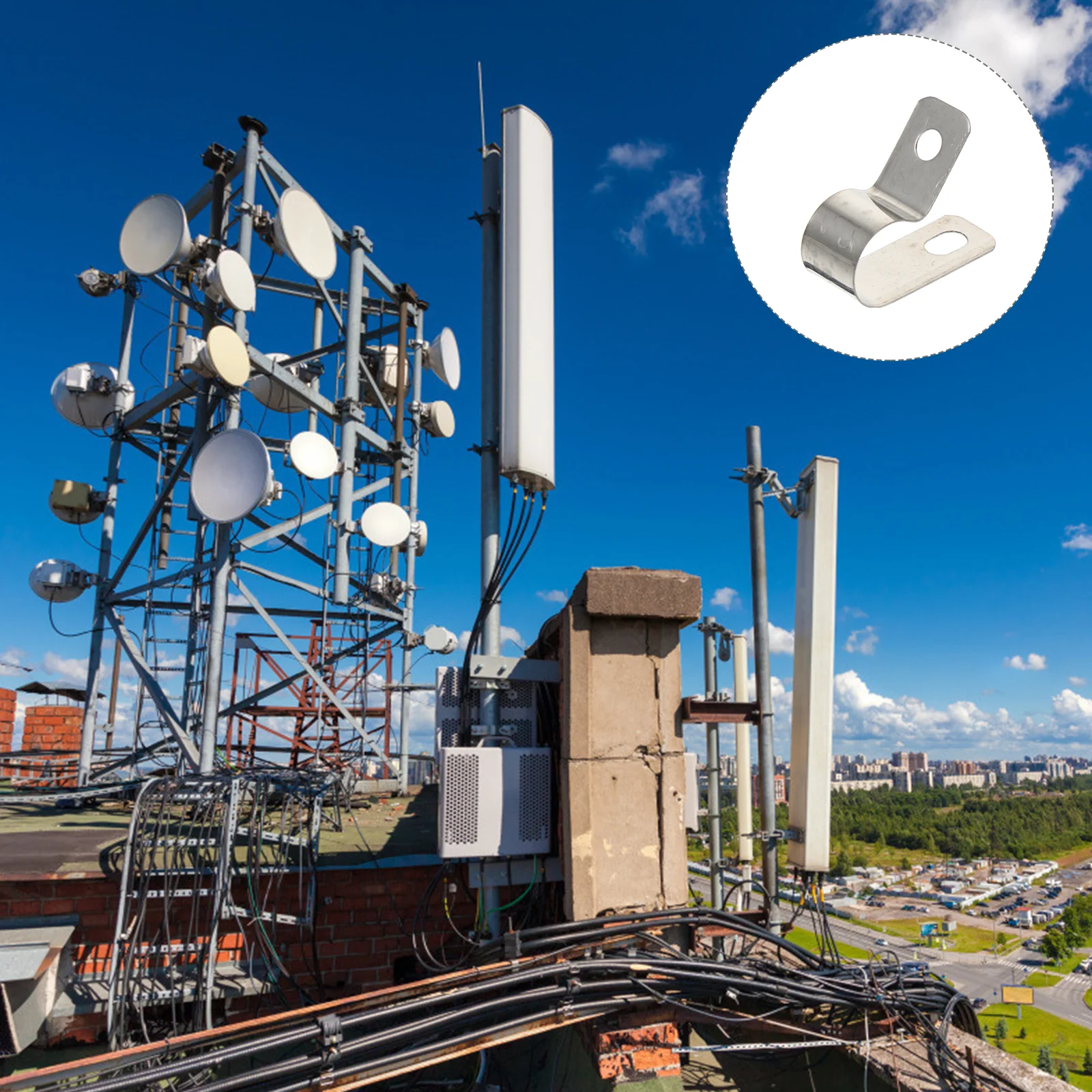 

20Pcs R-Type Cable Clip Durable Wire Organizer Holder Cable Management Fixator Easy Install Buckle Wire Fixing Buckle