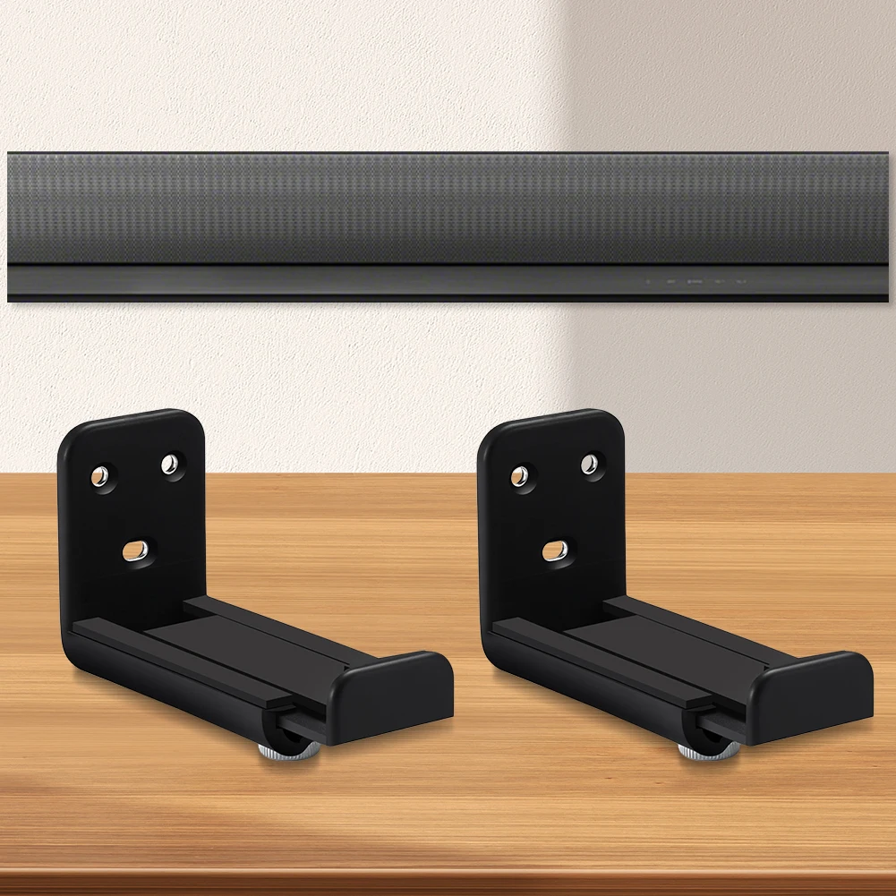 La staffa per montaggio a parete per soundbar può contenere fino a 44 libbre Supporto da parete per altoparlante per soundbar Staffa da parete per soundbar per cartongesso per la maggior parte delle soundbars