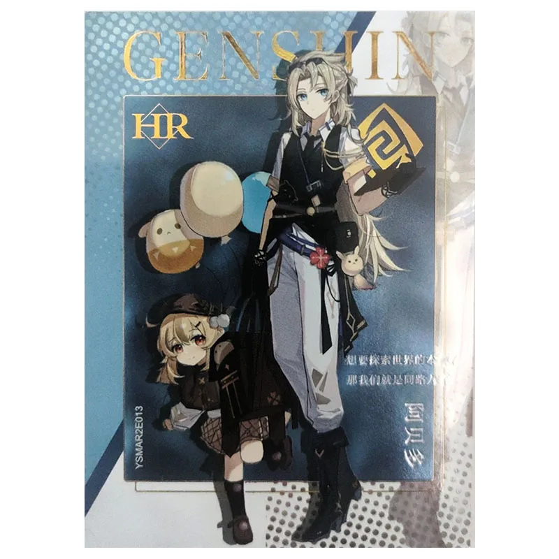 Anime Goddess Story Rare HR Laser Flash Yoimiya Shenhe Ganyu beelzebu Yanfei Toys for boys carte da collezione regalo di compleanno