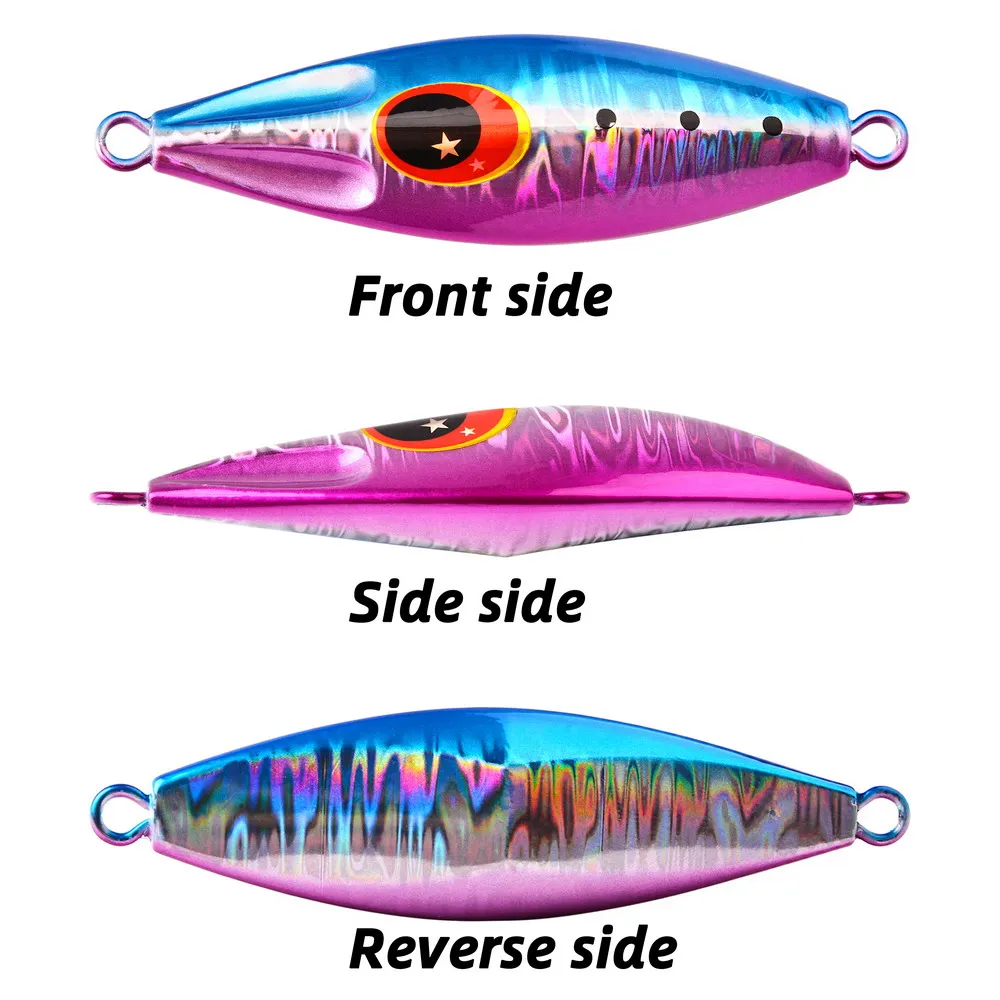 1PC Slow Jigging Bait Casting Micro Jig 30g 40g 80g 100g 120g Slow Pitch Tuna Bass Jig Sea Boat Sinking Lures Fishing view 5