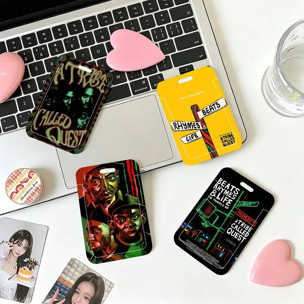 1pc Hip Hop Band A Tribe Called Quest Classic Movie ID Card Sleeve School Card Access ID Card Protective Sleeve Easy Push