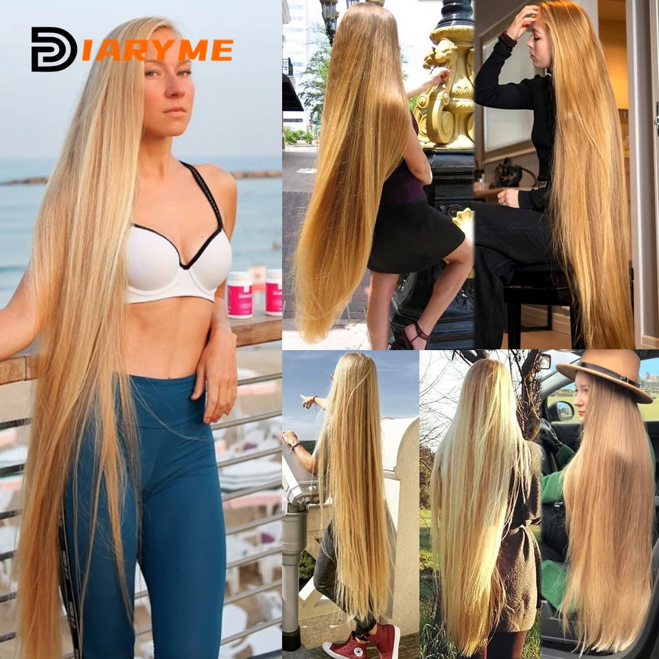 Sintético 5 grampo em extensões de cabelo para mulheres, cabelo preto, marrom, loiro, longo, reto, peruca, natural, cabelo falso, 100cm