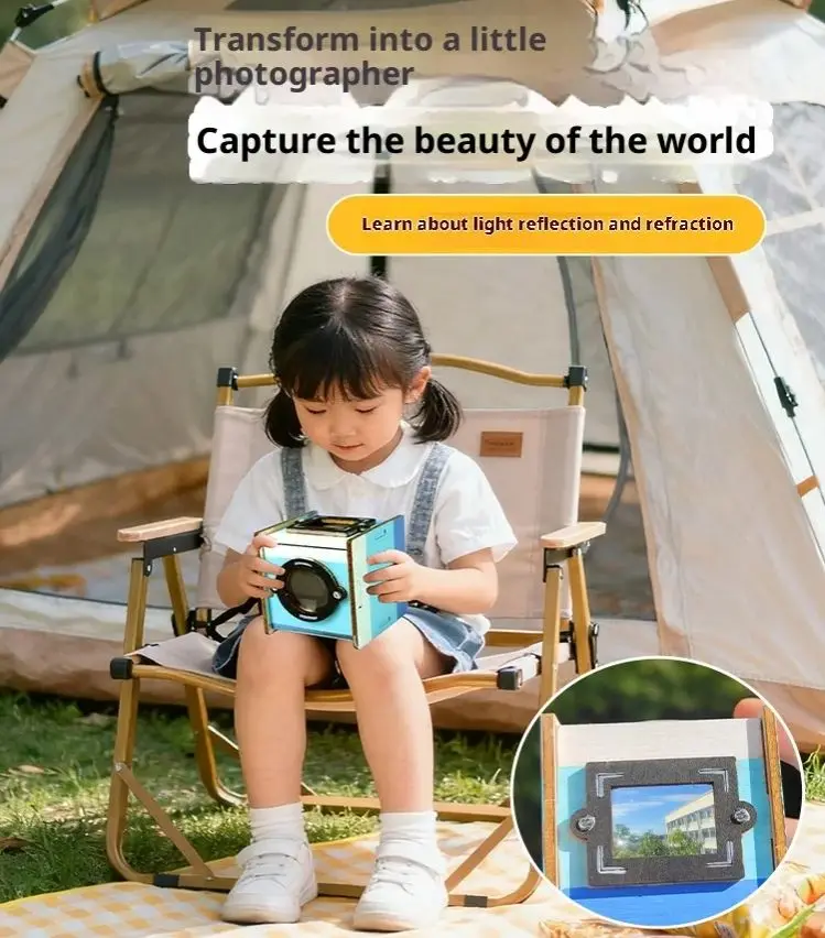 DIY Waist Flat Viewfinder Making Steam Physics Experiment Children's Puzzle Toys Parent-Child Interactive Optical Lens Toys