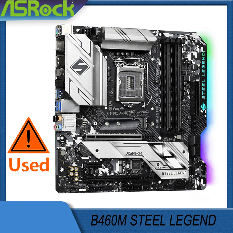 

ASRock B460M STEEL LEGEND LGA 1200 Intel B460 Micro ATX Материнская плата Intel